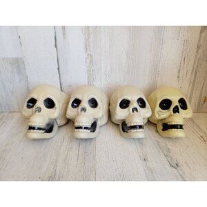 Halloween skull prop set‎ scary home decor skeleton smile